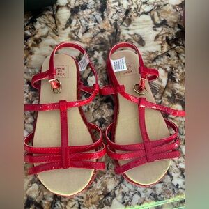Janie and Jack Red Kids Sandals
